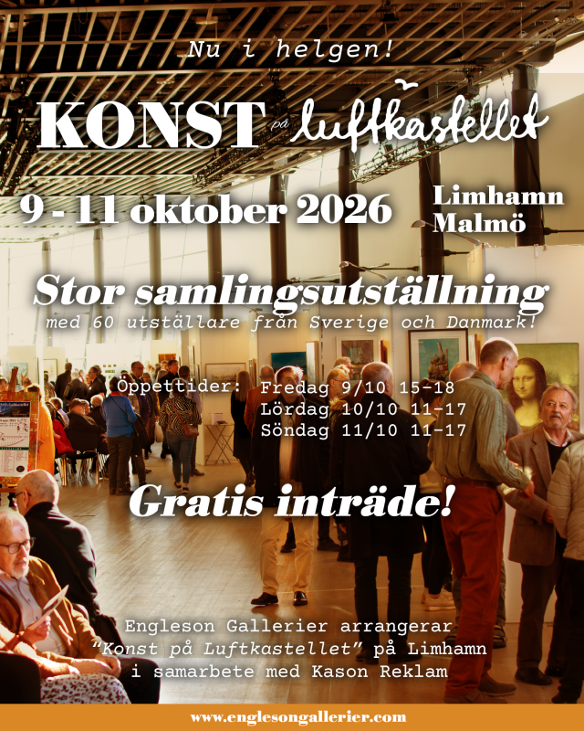 Konstmässa på Luftkastellet 9 - 11 oktober 2026